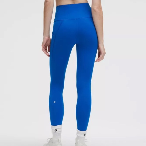 lululemon athletica Pants - Lululemon Blue High-Waisted Leggings with Pockets